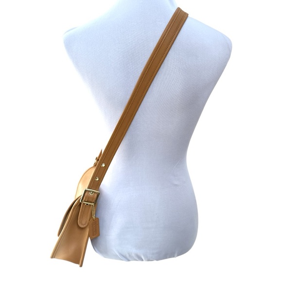 Coach Vintage Rambler’s Leather Crossbody Shoulder Purse Camel - Picture 3 of 13